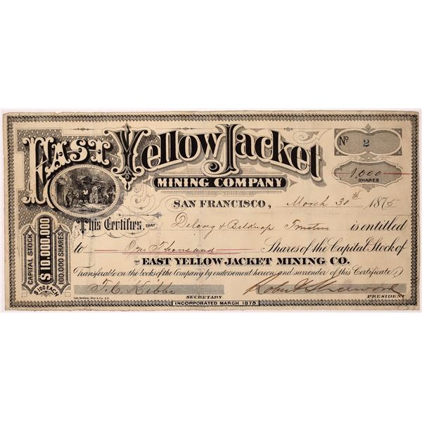 East Yellow Jacket Mining Company Stock [163628]