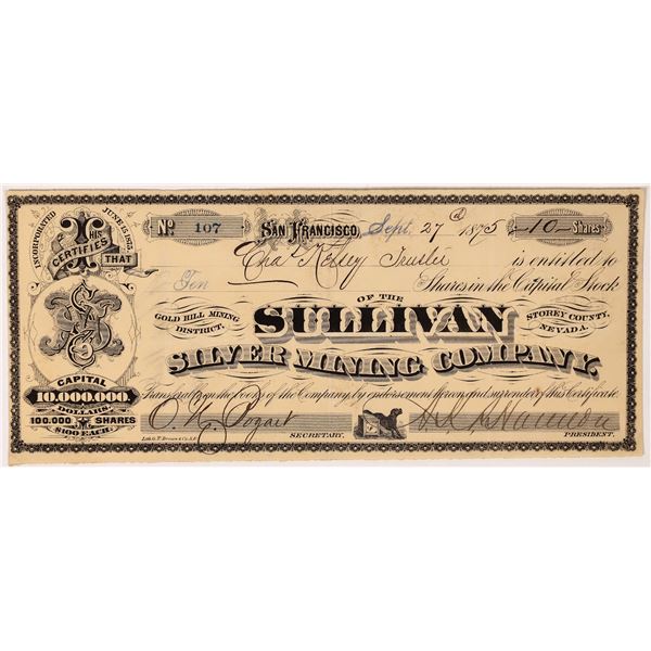 Sullivan Silver Mining Company Stock [163692]