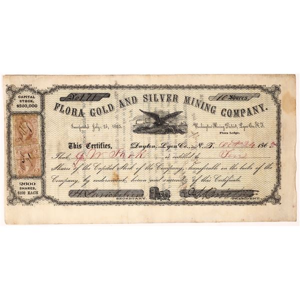 Flora Gold & Silver Mining Company Stock, NV Territorial [163724]