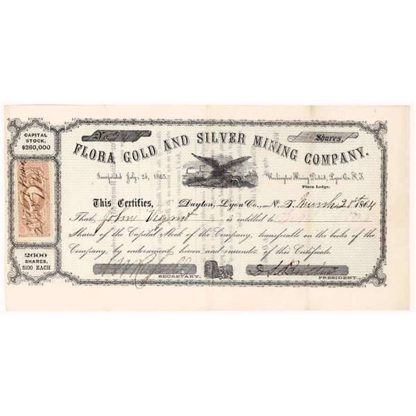 Flora Gold & Silver Mining Company Stock, NV Territorial [163725]