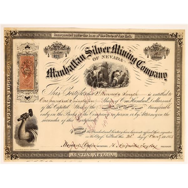 Manhattan Silver Mining Company Stock [160620]