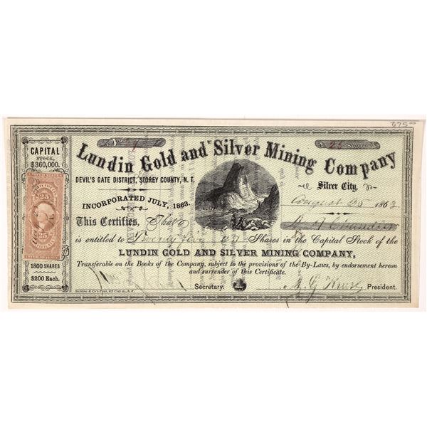 Lundin Gold and Silver Mining Company Stock, NV Territorial [163708]