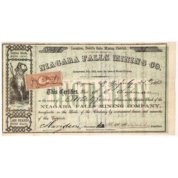 Niagara Falls Mining Company Stock, NV Territorial [163702]