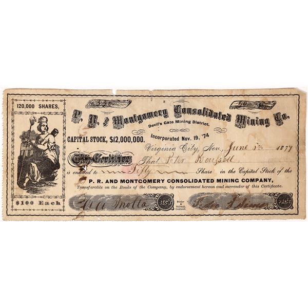 P.R. and Montgomery Consolidated Mining Company Stock [163705]