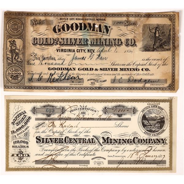 Silver Central Cons. & Goodman G&S Mining Stock [163700]