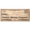Image 1 : Cabinet Mining Company Stock [163591]