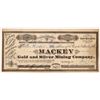 Image 1 : Mackey Gold and Silver Mining Company Stock [163593]