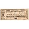 Image 1 : Marlette Gold & Silver Mining Stock, NV Territorial [163643]
