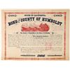 Image 1 : Humboldt County, California Wagon Road Construction Bond [155764]
