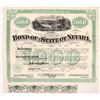 Image 1 : Bond of the State of Nevada, 1871, $1,000 [160349]