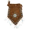 Image 1 : Beaded Leather Pouch [162755]