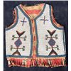 Image 1 : Beaded Buckskin Vest for a Child, Framed [162763]