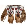 Image 1 : Beaded Buckskin Gauntlets [162765]