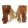 Image 2 : Beaded Buckskin Gauntlets [162765]