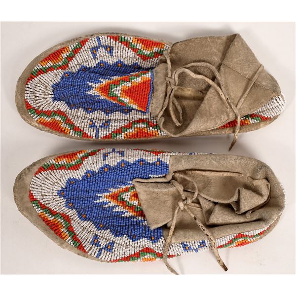 Beaded Buckskin Moccasins [162772]