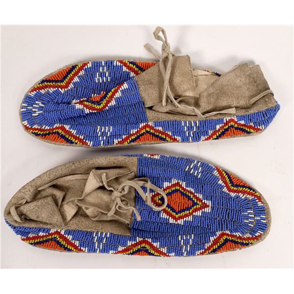 Beaded Buckskin Moccasins [162773]