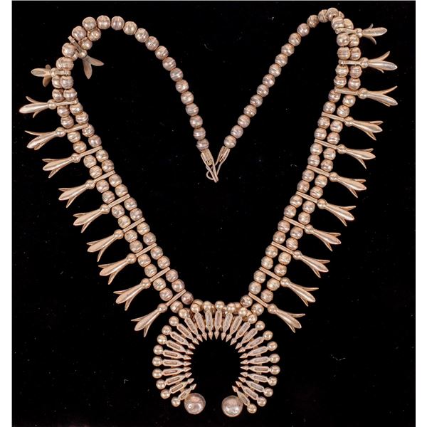 Silver Squash Blossom Necklace [160737]