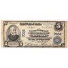 Image 1 : Merchants National Bank $5 Plain back Blue Seal Note [164271]