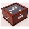 Image 2 : Morgan Dollars in a Wooden Case [164182]