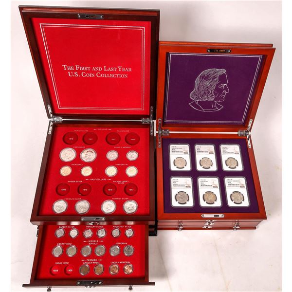 Coin Collections in Wooden Cases [164180]