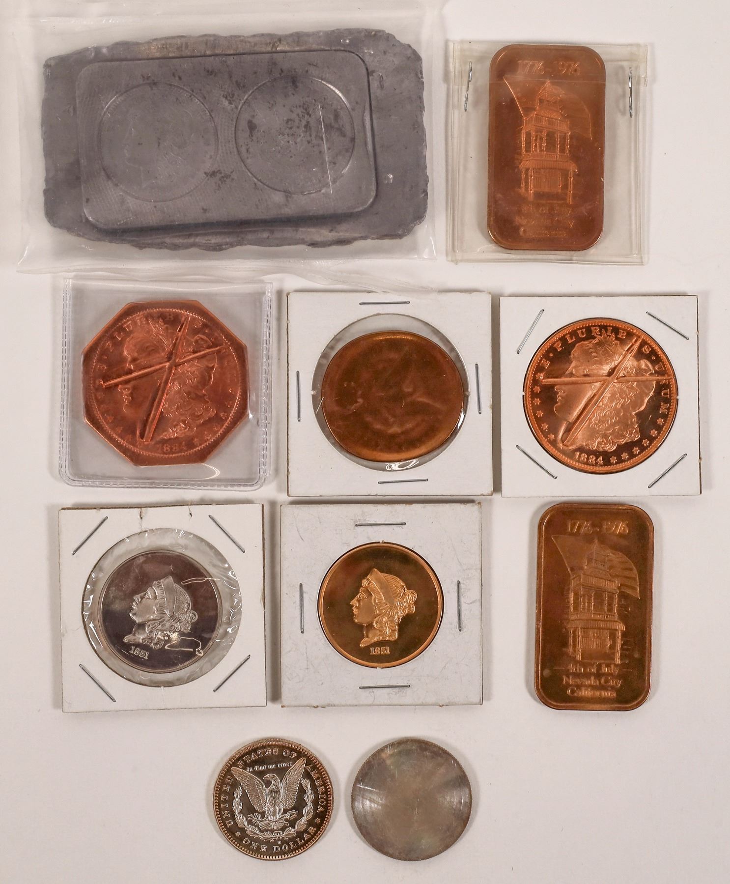 Nevada City Mint Coin Related Patterns/Cancelled Dies [161815 ...