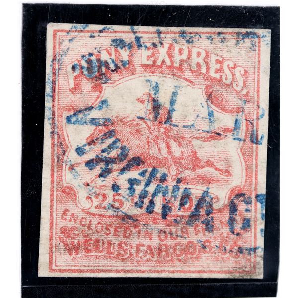 Wells Fargo Pony Express Stamp, Virginia City, NV [162671]