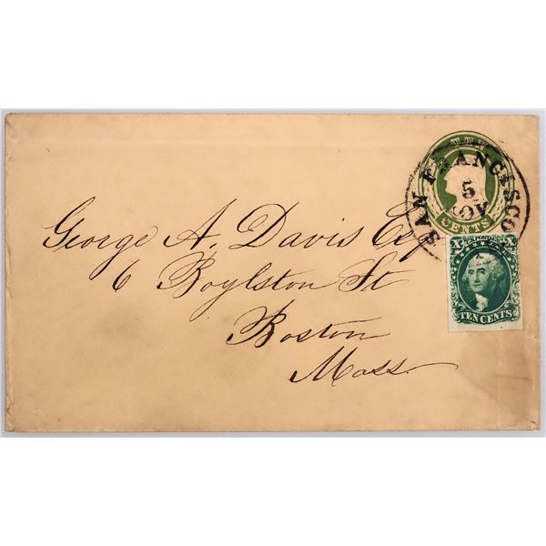 A15 and U8 on Cover to Boston [163945]