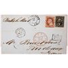 Image 1 : Rare 1860 Cover with # 26 and #36 [163852]