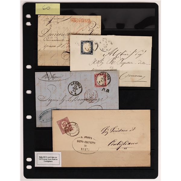Italy, 1862-91, 12 Covers [162340]
