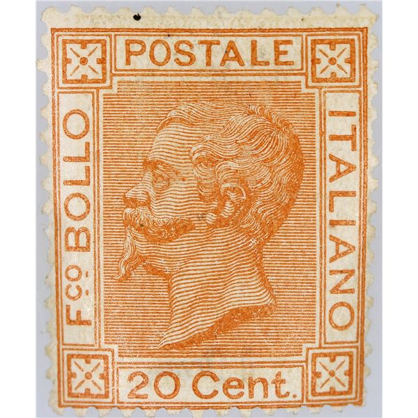 Italy, 1877 20c Orange, Mint, Full Original Gum [162328]