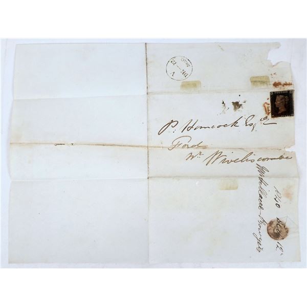 Letter Sheet with World's First Postage Stamp [162358]