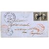 Image 2 : A16 Attached Pair on Cover to England [163966]