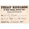 Image 1 : Philip Richards - Gold Dust Receipt, rec'd from A. K. Cowger [163548]
