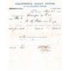 Image 1 : J.A. Mars Assayer - Ore for Assay Receipt, rec'd from H.M. Patterson, Esq. [163557]