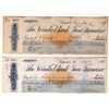 Image 1 : Morgan Mill Revenue Check Pair, Virginia City, incl. Mackay Signature [163911]