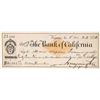 Image 1 : Virginia & Truckee Railroad Check Issued to Mark Hopkins, Signed by Yerington [163899]