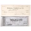 Image 1 : Two of the Earliest Virginia City, Nevada Territory Checks Known [163895]