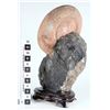 Image 2 : Sandstone 'Egg" on Limestone Chinese Viewing Stone [149094]