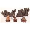 Image 1 : Viewing Stone "Fortress" Bookends And Gobi Stones [150855]