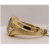 Image 4 : NEW! 14K YELLOW GOLD RING WITH AQUA