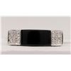 Image 2 : NEW! 14K DIAMOND RING WITH LARGE BLACK CENTER