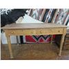 Image 1 : Antique Library Table With 2 Drawers- Decent Condition- Top Comes Off-30.5"H X 56"W X 30"D