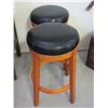 Image 1 : 2 Padded Stools- 26"H