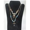 Image 1 : 2 Unmarked Turquoise And Coral Necklaces