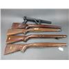 Image 1 : 4 Wooden Rifle Stocks- Synthetic Pistol Grip Stock