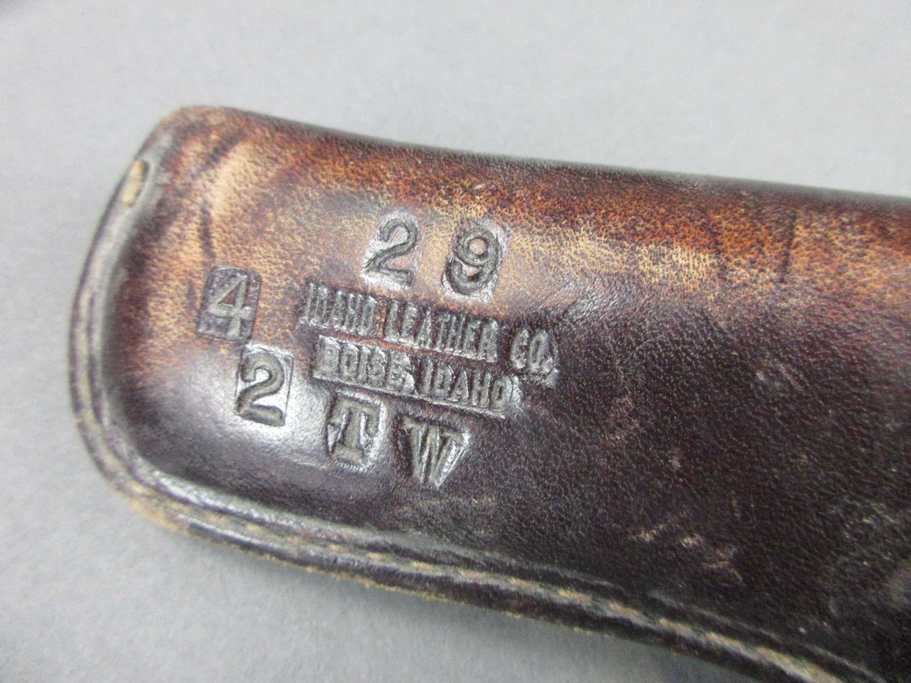 Idaho Leather Holster Deer Lodge Prison Leather Holster By Gordon