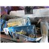 Image 2 : Box Of Filters- Hinges- Hardware- Screws- Electric Stapler- Misc.