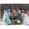 Image 2 : 2 Electric Staplers- Paint Sprayer- Air Gauge- Extension Cord Roller- Flashlight