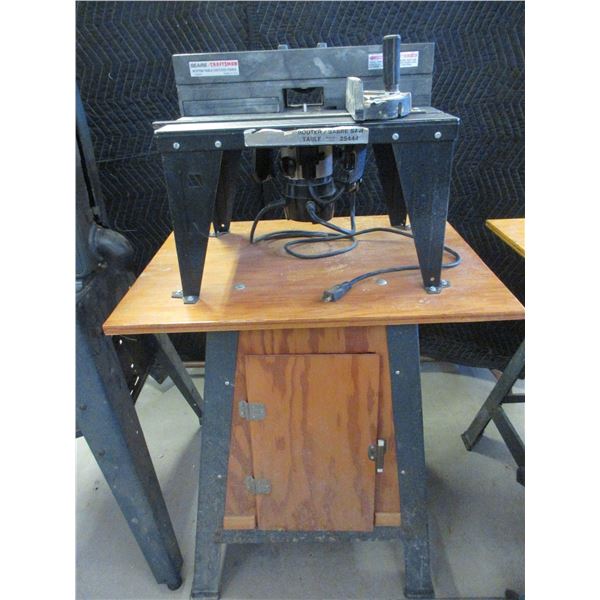 Craftsman Router/Sabre Saw Table And Cabinet- Lots Of Accessories In ...