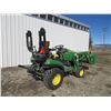 Image 2 : John Deere Model 1025 R 4WD Diesel Tractor- Hydrostatic- John Deere H120 Loader- 24 HP- 83 Hours- Hi